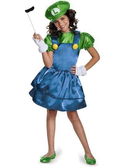 mario and luigi dress costumes Super Mario Bros. Luigi Dress Costume